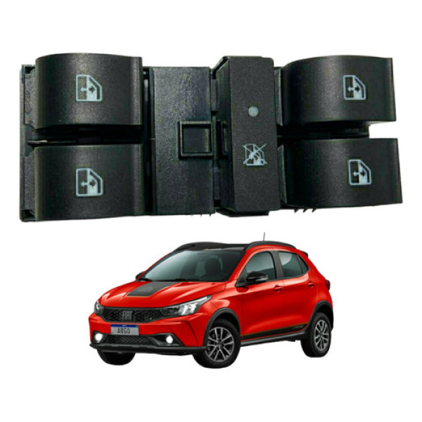  Botão Vidro Comando Motorista Dianteiro Fiat Argo Trekking