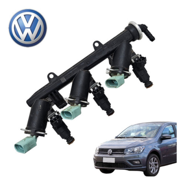 Flauta Bico Injetor Vw Gol 1.0 G7 G8 2017 A 2023 Original