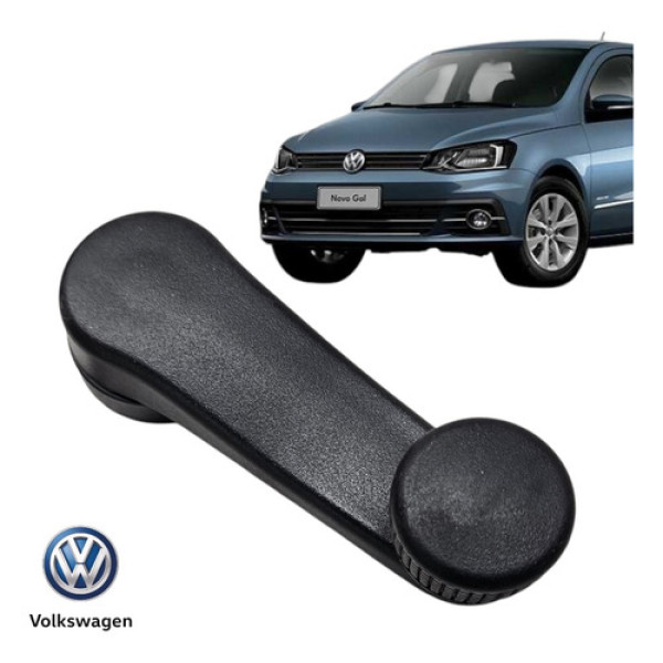 Manivela Vidro Vw Gol Parati Saveiro Voyage 2016 A 2021 Orig Preto