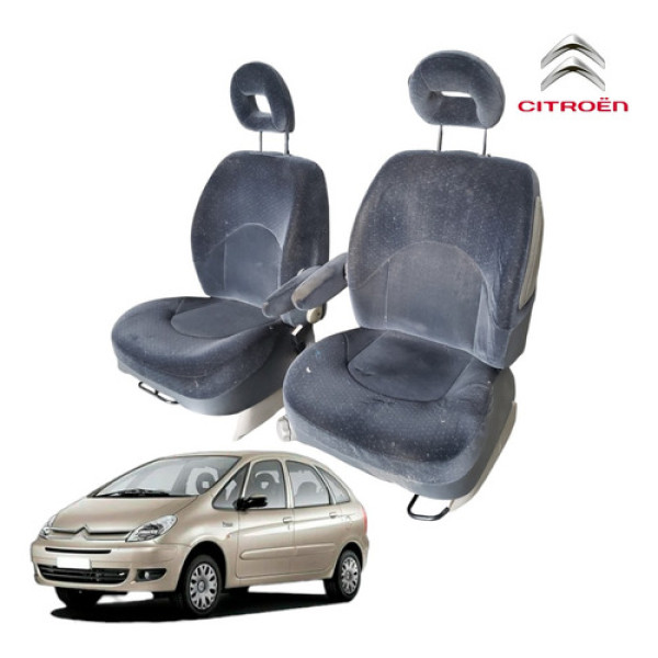 Par Bancos Dianteiros Citroën Xsara Picasso 2004 A 2006 Orig Cinza