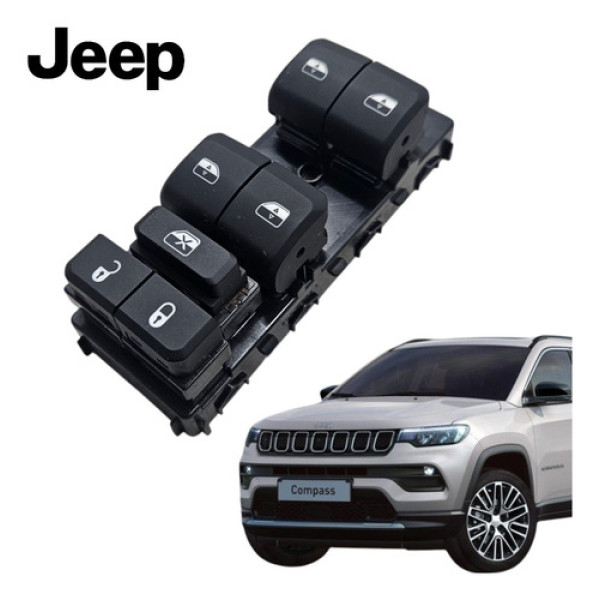 Botão Comando Vidro Elétrico Esquerdo Motorista Compass 2022