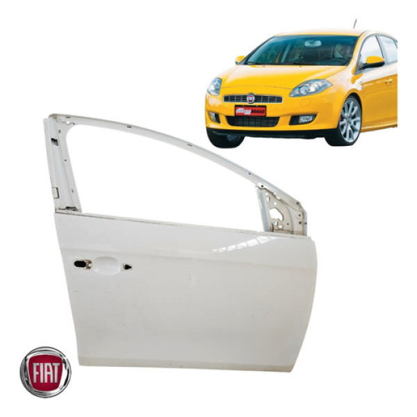 Porta Dianteira Direita Fiat Bravo Tjet 2014 A 2016 Original Dianteira Direita Branco