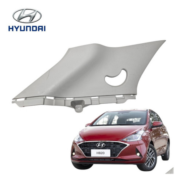 Moldura Coluna Traseira Direita Hyundai Hb20 2020 A 2022 Cinza