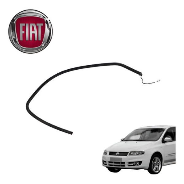 Borracha Canaleta Interna Dianteira Esquerda Fiat Stilo 2005 Preto