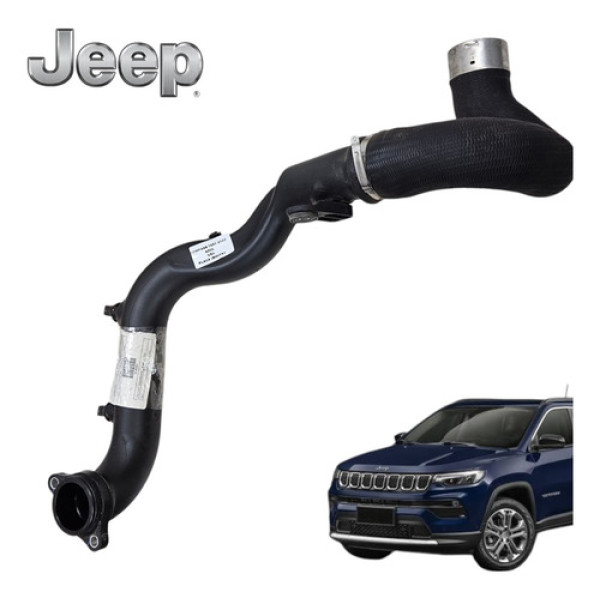 Duto Intercooler Jeep Compass T270 Longitude 2021 A 2025 Ori Preto