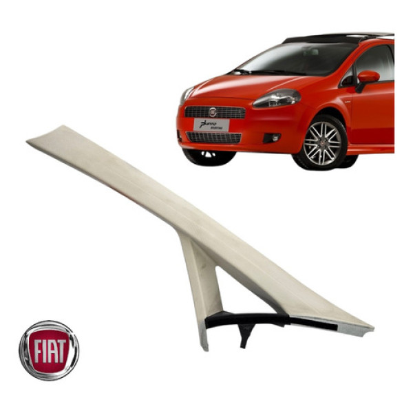 Acabamento Parabrisa Esquerdo Fiat Punto 2008 A 2012 Orig Cinza