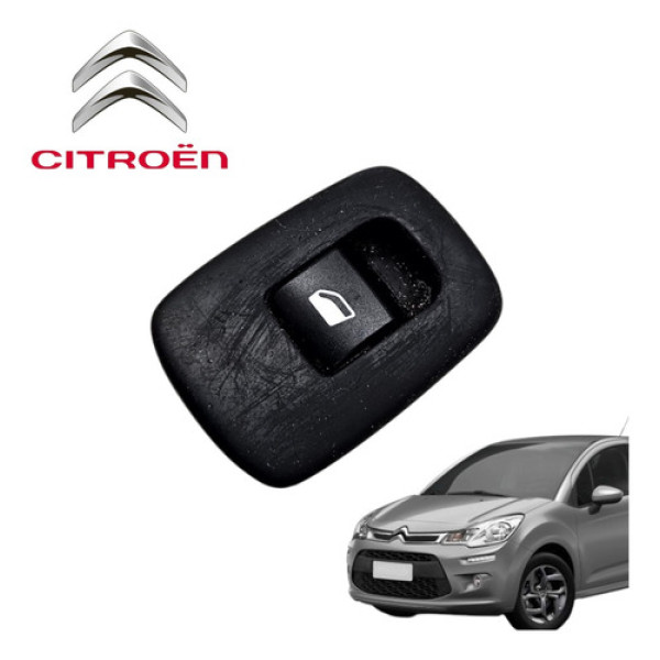 Botão Vidro Elétrico Traseiro Direito Citroën C3 2012 A 2016