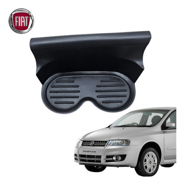 Borracha Porta Copos Fiat Stilo 2003 A 2011 Original Preto