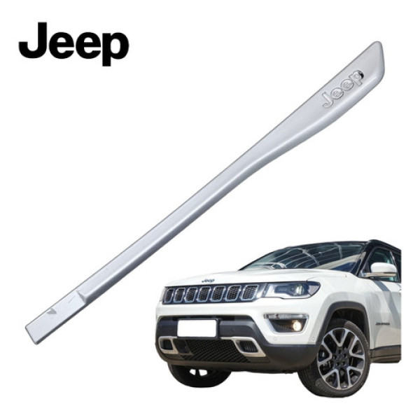 Friso Porta Traseira Esquerda Jeep Compass 2016 A 2018 Orig Prata