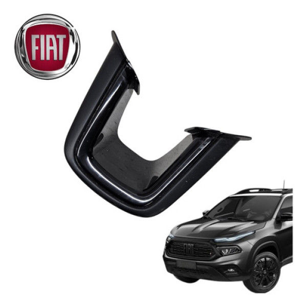 Moldura Acabamento Aplique Fiat Toro 4x4 Ranch 2021 A 2025 Preto