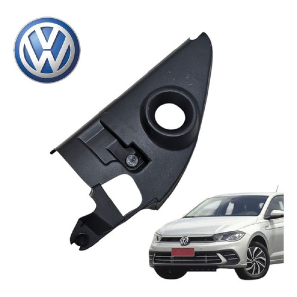 Moldura Retrovisor Dianteiro Esquerdo Volkswagen Polo 2025 Preto