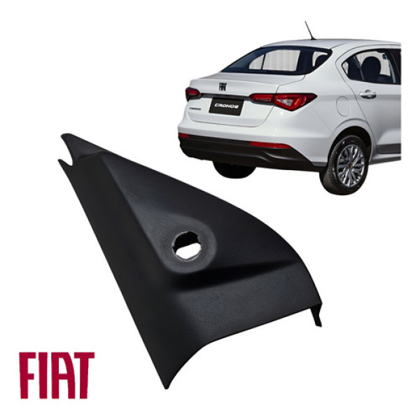 Moldura Retrovisor Interno Esquerdo Fiat Cronos 2018 A 2022 Preto