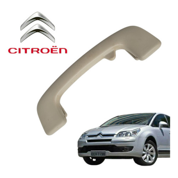 Alça De Teto Pqp Citroën C4 Glx Hatch 2010 A 2014 Original Bege
