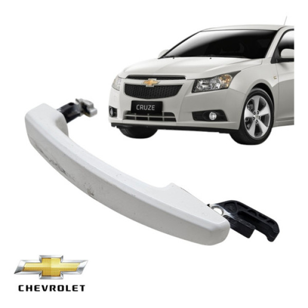 Maçaneta Externa Dianteira Direita Gm Cruze 2013 A 2015 Orig Branco Dianteira