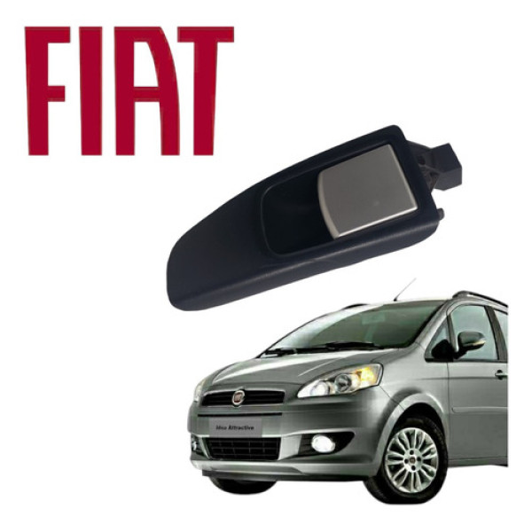 Maçaneta Interna Traseira Direita Fiat Idea Attractive 2012 Preto Traseira