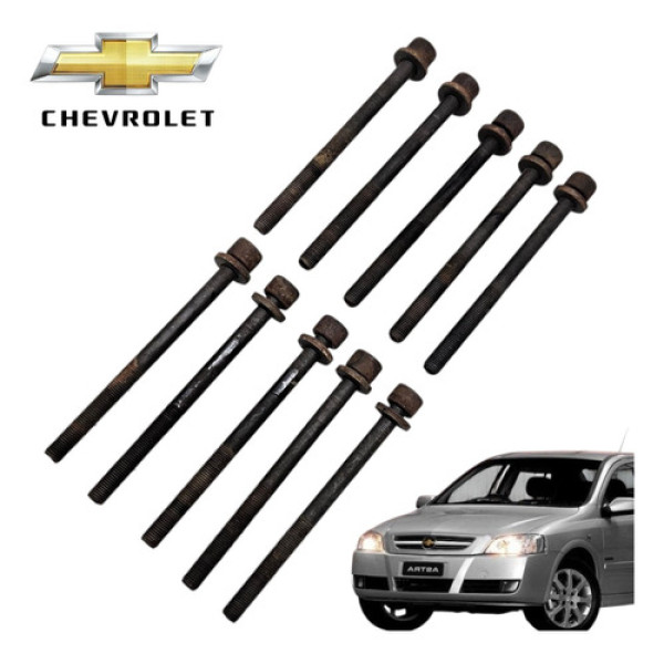 Kit Parafuso Cabeçote Chevrolet Astra 2.0 Cd 2003 A 2011 Ori