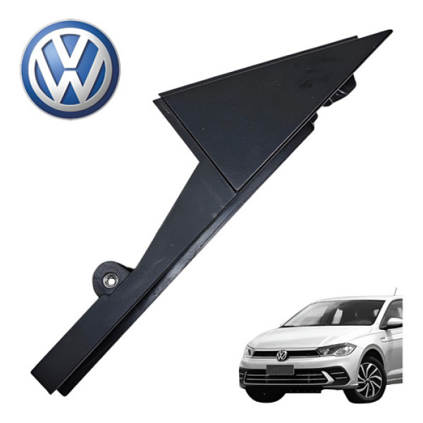 Acabamento Friso Porta Traseira Esquerda Vw Polo Track 2025 Preto