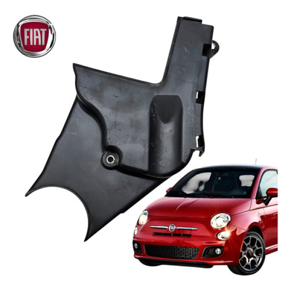 Tampa Correia Inferior Fiat 500 1.4 Multiair 2012 A 2015 Preto