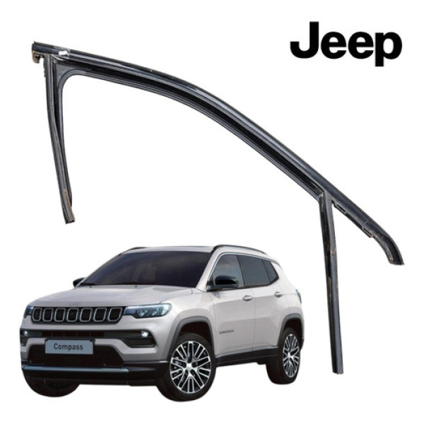 Borracha Friso Vidro Porta Dianteira Direita Compass 2022 Preto