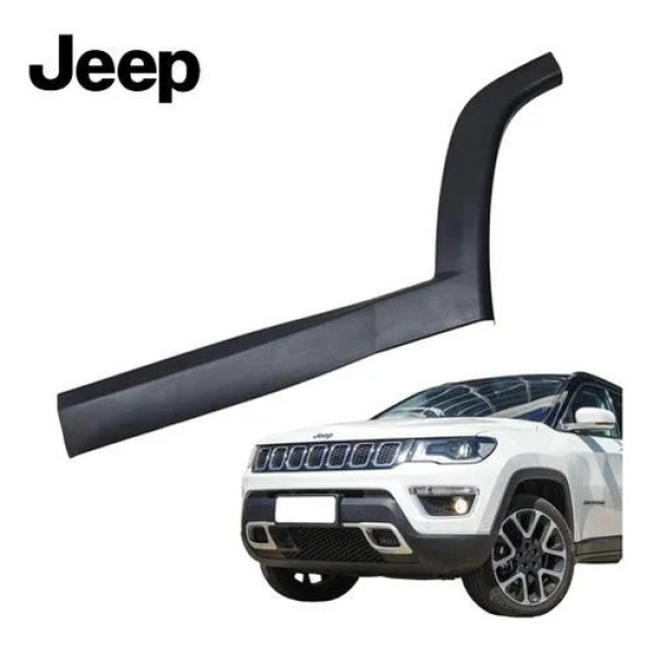 Moldura Friso Porta Traseira Esquerda Jeep Compass 2016 2020 Preto