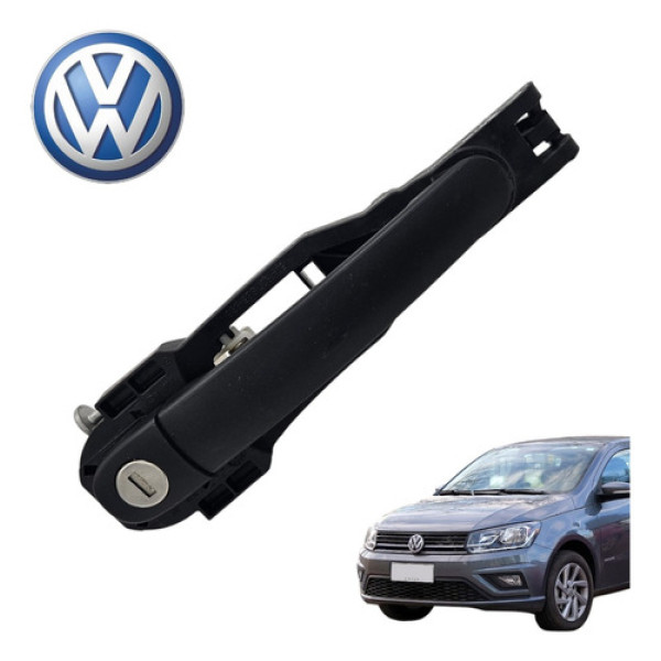 Maçaneta Externa Dianteira Direita Vw Gol G7 G8 2017 A 2020 Preto Dianteira