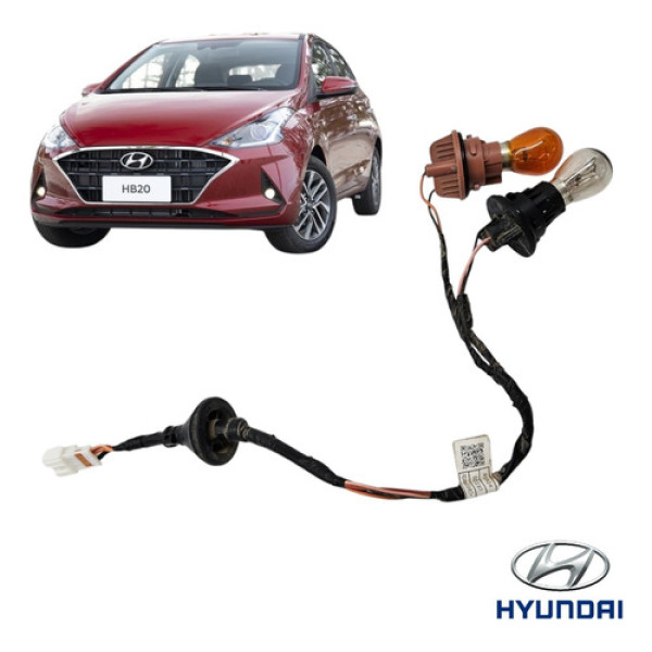 Chicote Soquete Lanterna Traseira Direita Hb20 2020 A 2022 