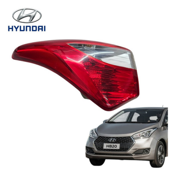 Lanterna Traseira Esquerda Hyundai Hb20 2013 A 2015 Original Esquerdo/motorista Vermelha