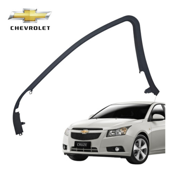 Moldura Interna Acabamento Porta Dianteira Direita Cruze 13 Preto