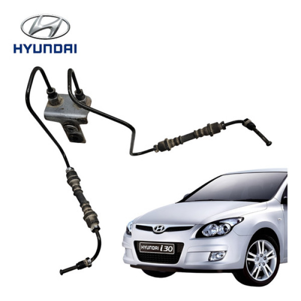 Conjunto Flexível Duto Bomba Hyundai I30 2009 A 2013 Orig Preto