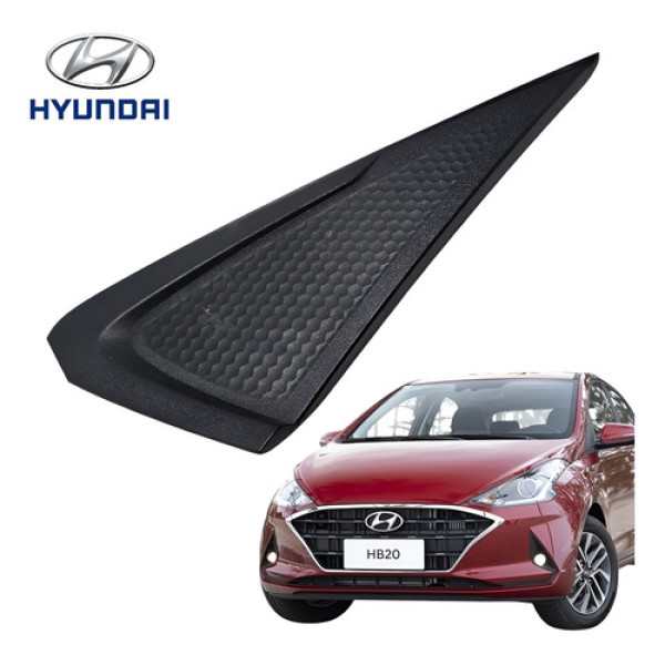 Moldura Externa Traseira Direita Hyundai Hb20s 2020 A 2022 Preto