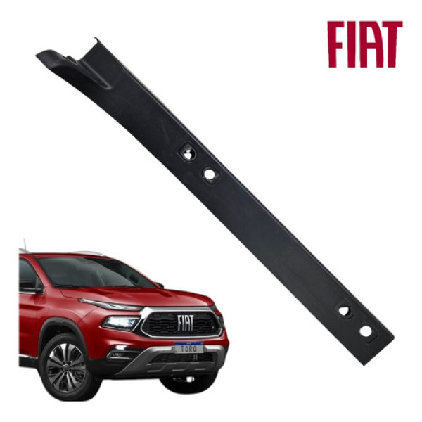 Acabamento Lateral Esquerdo Caçamba Fiat Toro 2020 A 2023 Preto