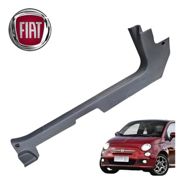 Soleira Porta Esquerda Fiat 500 1.4 Sport Air 2012 A 2015 Preto