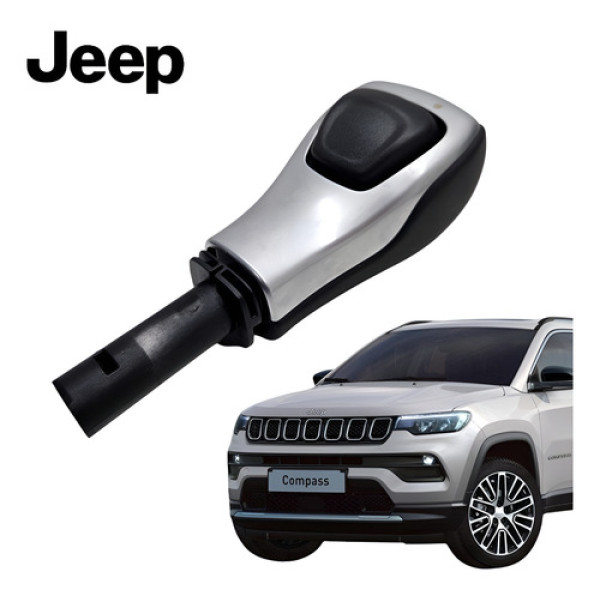 Manopla Bola Cambio Jeep Compass 2022 A 2025 Original Prateado
