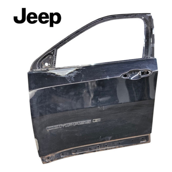 Porta Dianteira Esquerda Jeep Compass 2020 A 2022 Recuperada Preto Esquerda Dianteira