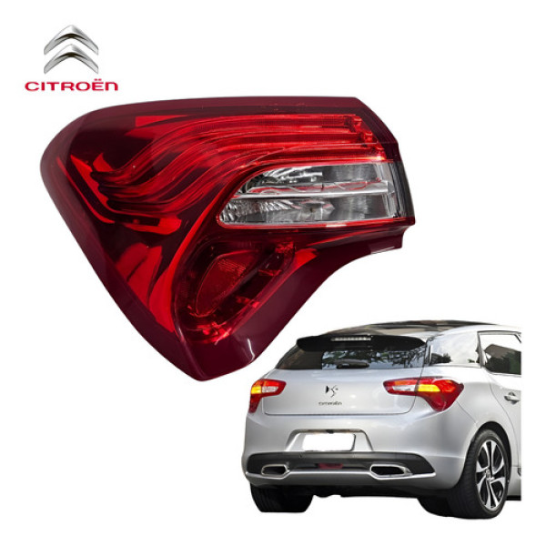 Lanterna Traseira Esquerda Citroen Ds5 2013 A 2016 Original Esquerdo/motorista Vermelha