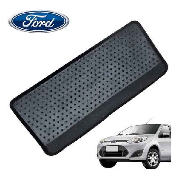 Tapete Borracha Porta Copos Ford Fiesta 1.0 Hatch 2008 2011 Preto
