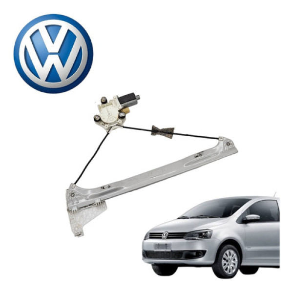 Máquina Vidro Porta Esquerdo Vw Fox 2 Portas Vht 2010 A 2014