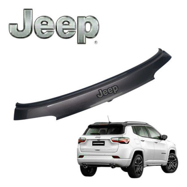 Moldura Tampa Porta Malas Jeep Compass 2018 A 2022 Original  Cinza