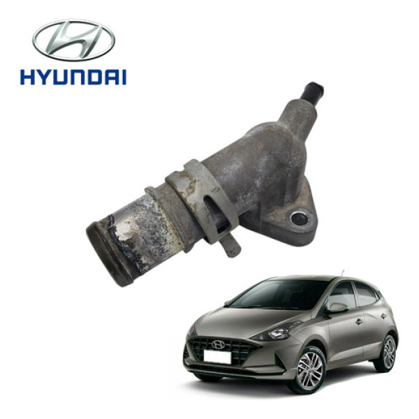 Flange Válvula Termostatica Hyundai Hb20 2022 Tgdi Original 