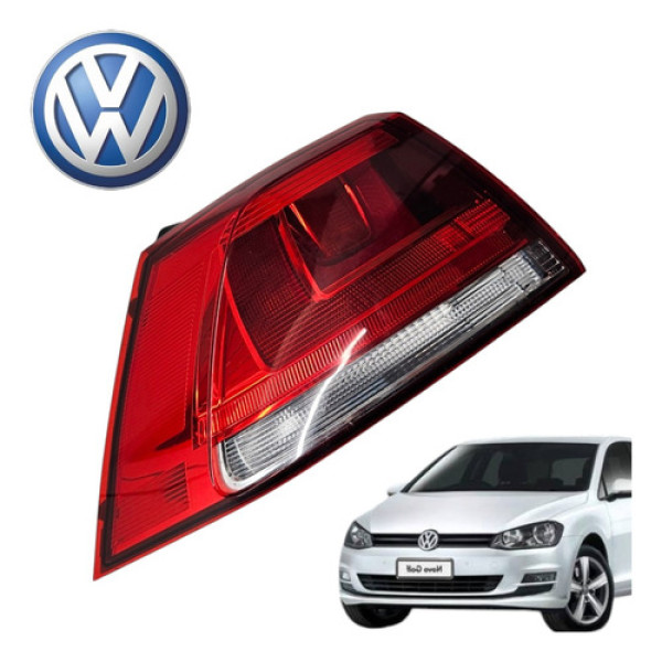 Lanterna Lado Esquerdo Vw Golf 1.0 Tsi 2016 A 2018 Original Esquerdo/motorista Vermelho