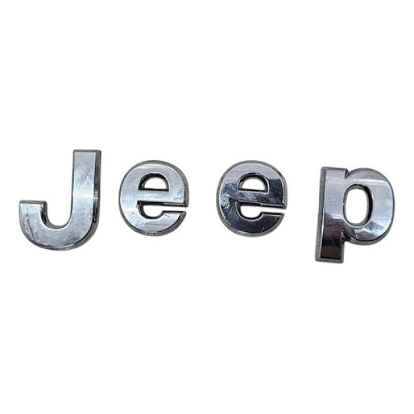 Emblema Completo Jeep Compass Dianteiro 2022 A 2025 Original Cromado