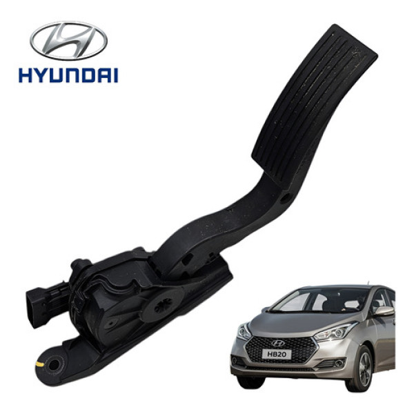 Pedal Acelerador Hyundai Hb20 1.0 Comfort 2013 A 2019 Origin Preto