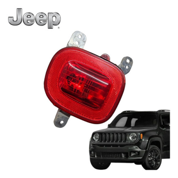 Lanterna Esquerda Parachoque Jeep Renegade Longitude 2018 Direito/passageiro Vermelha