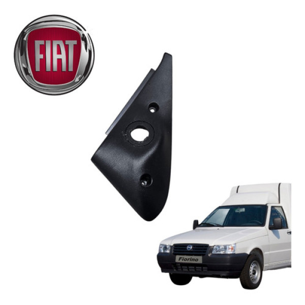 Moldura Interna Retrovisor Direito Fiat Fiorino 1997 A 2012 Preto