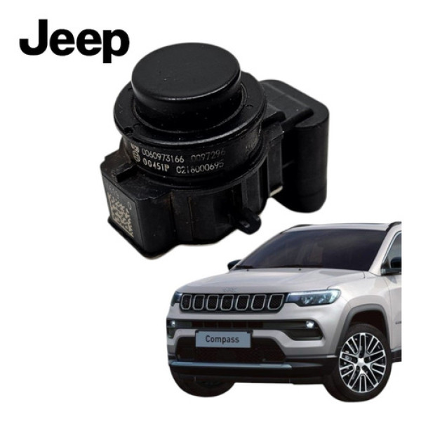 Sensor Estacionamento Traseiro Jeep Compass Toro 2020 A 2023 Preto