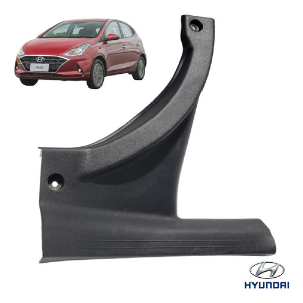 Soleira Traseira Direita Hyundai Hb20 2020 A 2022 Preto