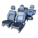 Jogo Bancos Couro Pajero Full 7 Lugares 2012 A 2016 Original Preto