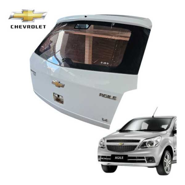 Tampão Traseiro Completo Chevrolet Agile Montana 1.4 2012 Branco