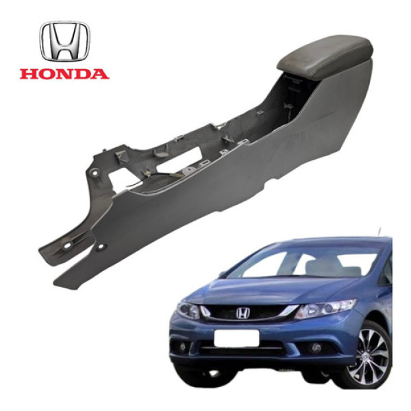 Console Central Com Apoio Braço Honda Civic G9 2013 A 2016
