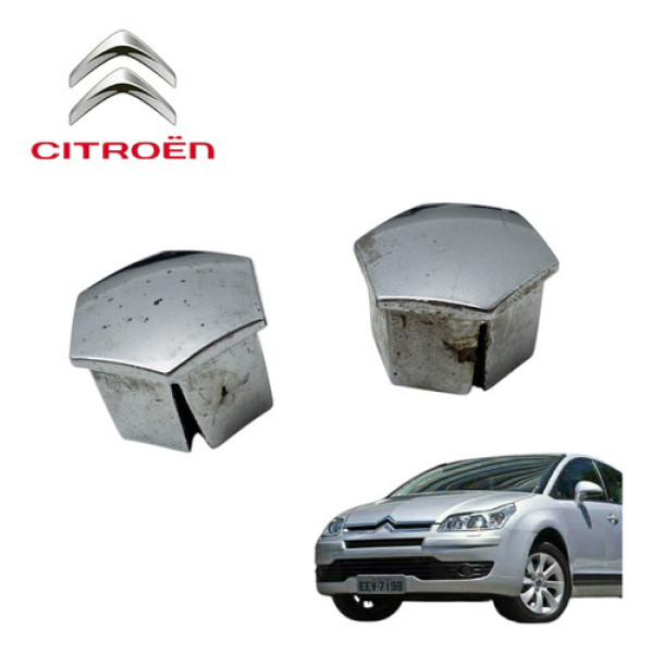 Par Capa Parafuso Citroën C4 Glx 2010 A 2014 Original Usado Bege